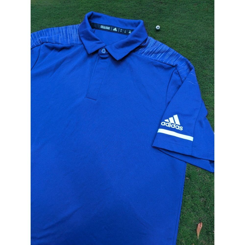 Adidas Climalite Purple Vented Golf Polo‎ Shirt Sz M